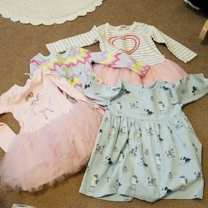 Lot of 4 dresses size 2t-3t